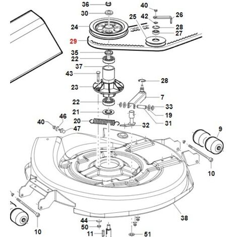 Courroie de lame ORIGINAL GIANNI FERRARI machine professionnelle GTM 155