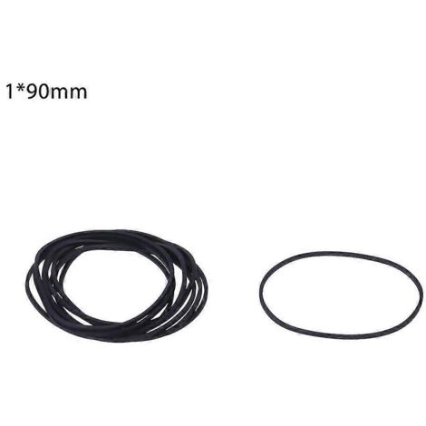 Courroie de remplacement en caoutchouc pour platine vinyle LP, entraînement par courroie, pliable en deux (90 mm).
