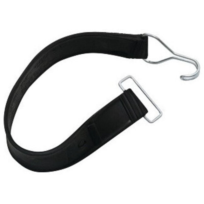 Tendeur en caoutchouc caoutchouc avec 1 crochet/1 anneau pour conteneur sur roulettes l. 720 mm