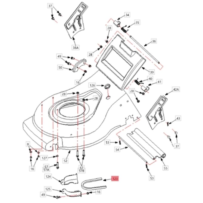 Courroie de traction pour tondeuse à gazon TAURUS46TWC ORIGINAL BLUEBIRD 1812003