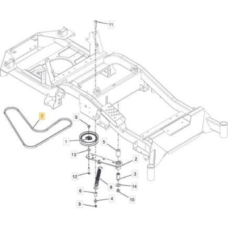 COURROIE DE TRANSMISSION ORIGINALE STIGA Kevlar ZT 7132T - 1134-9235-01