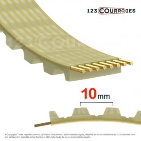Courroie dentée en polyuréthane AT10-1630-10