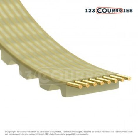 Courroie dentée en polyuréthane T2.5-950-16