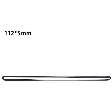 Courroie d'entraînement en caoutchouc pour plateau tournant, sangle de transmission 5 mm, accessoires de rechange - pliée en deux 112 mm -