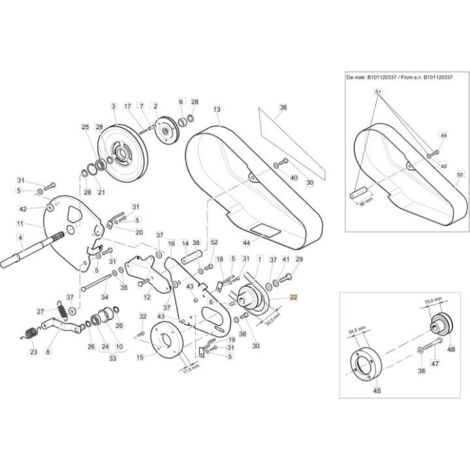 COURROIE EMAK ORIGINALE 3047036R