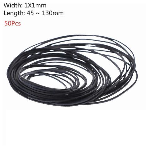 Courroie en caoutchouc de haute qualité de remplacement pour platine vinyle, lecteur CD/DVD, courroie de 1 mm