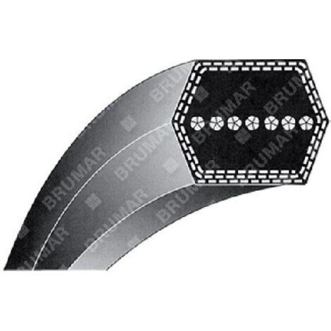 Courroie HEXAGONALE pour tracteurs SNAPPER - COMPATIBLE SIMPLICITÉ - 012654