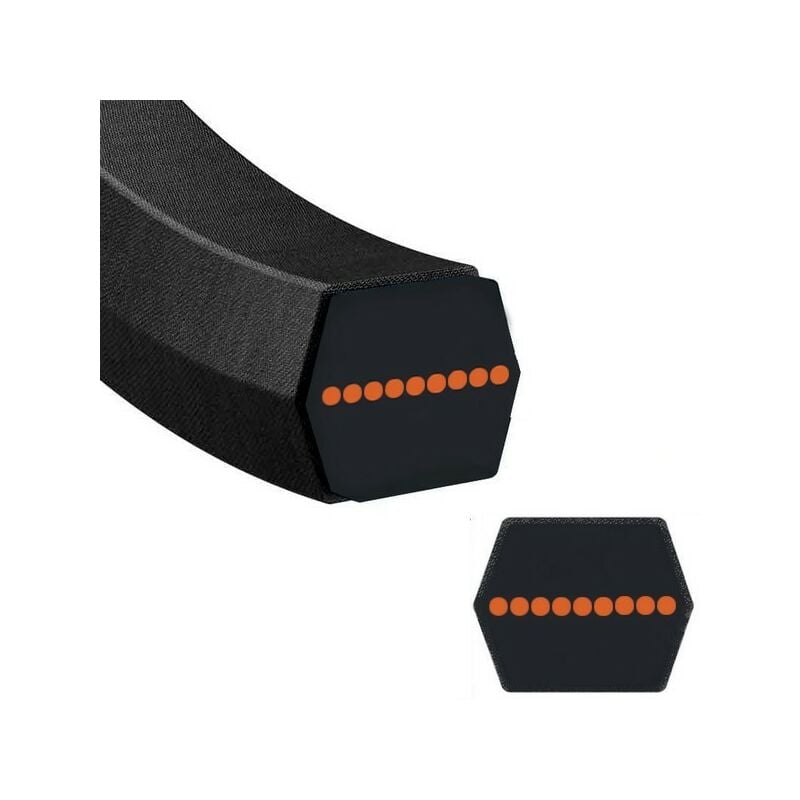 MTD - Courroie lame autoportée hexagonale - 754-04175