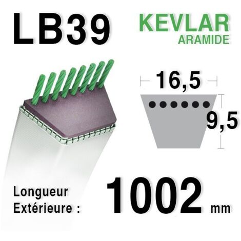 Courroie lb39 - 16,5 mm x 1002 mm