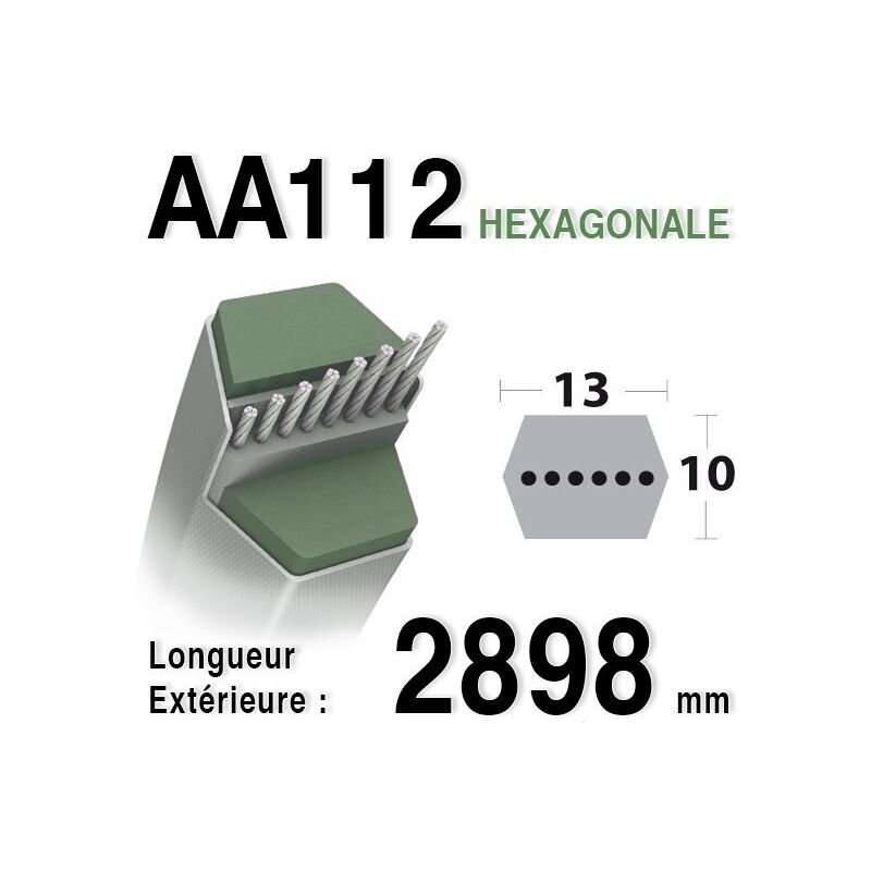 Courroie Hexagonale Aa112