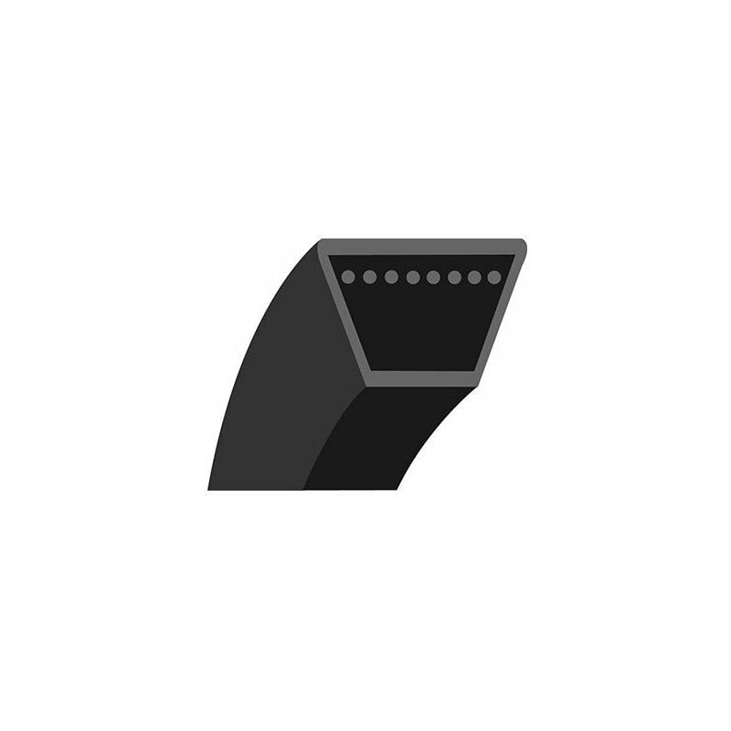 Courroie lisse trapézoïdale qualité d'origine MTD, adaptable pour coupe de 44'' à éjection latérale (section: 1/2'', L: 74''). R