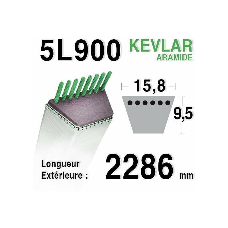 Courroie 5L900 - 5L90 MTD 7540467 AYP - HUSQVARNA 174368 - 532174368