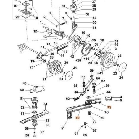 COURROIE ORIGINALE EMAK 3047006R