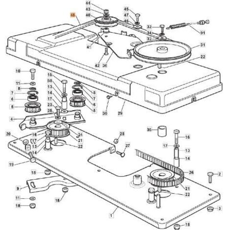 COURROIE ORIGINALE EMAK G135062813E1