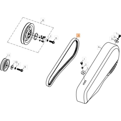 COURROIE ORIGINALE EMAK L66150932