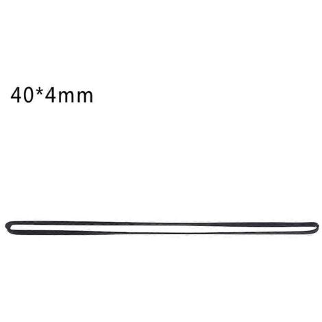 Courroie plate de 4 mm de large pour magnétophone à cassettes, courroie commune assortie pour enregistreur - pliée en deux 40 mm -