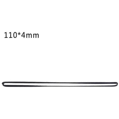 Courroie plate de 4 mm de large pour magnétophone à cassettes, courroie standard assortie pour enregistreur - pliée en deux, 110 mm