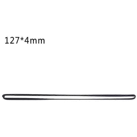 Courroie plate de 4 mm de large pour magnétophone à cassettes, courroie standard assortie pour enregistreur - pliée en deux, 127 mm -