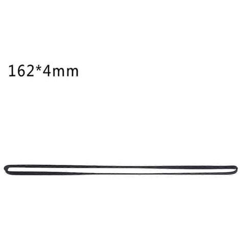 Courroie plate de 4 mm de large pour magnétophone à cassettes, courroie standard assortie pour enregistreur - pliée en deux, 162 mm -