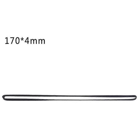 Courroie plate de 4 mm de large pour magnétophone à cassettes, courroie standard assortie pour enregistreur - pliée en deux, 170 mm