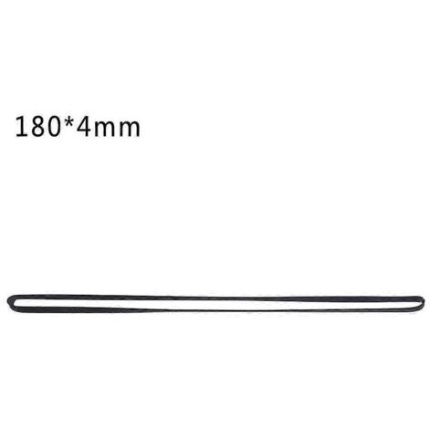 Courroie plate de 4 mm de large pour magnétophone à cassettes, courroie standard assortie pour enregistreur - pliée en deux, 180 mm