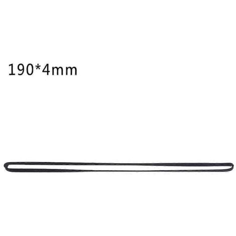 Courroie plate de 4 mm de large pour magnétophone à cassettes, courroie standard assortie pour enregistreur - pliée en deux, 190 mm