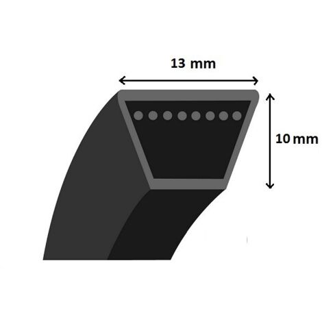 Courroie pour moteur thermique 1175mm x 13mm – Courroie lisse trapézoïdale pour tracteur tondeuse – Coupe efficace et uniforme – Bestgreen