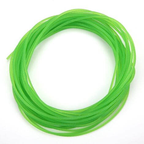 Courroie ronde en polyuréthane PU à surface rugueuse verte pour transmission (2 mm x 10 m)