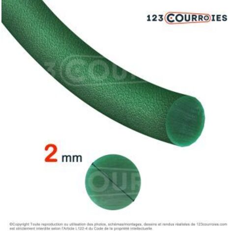 Courroie ronde thermosoudable sur mesure CR2X1030-VERT