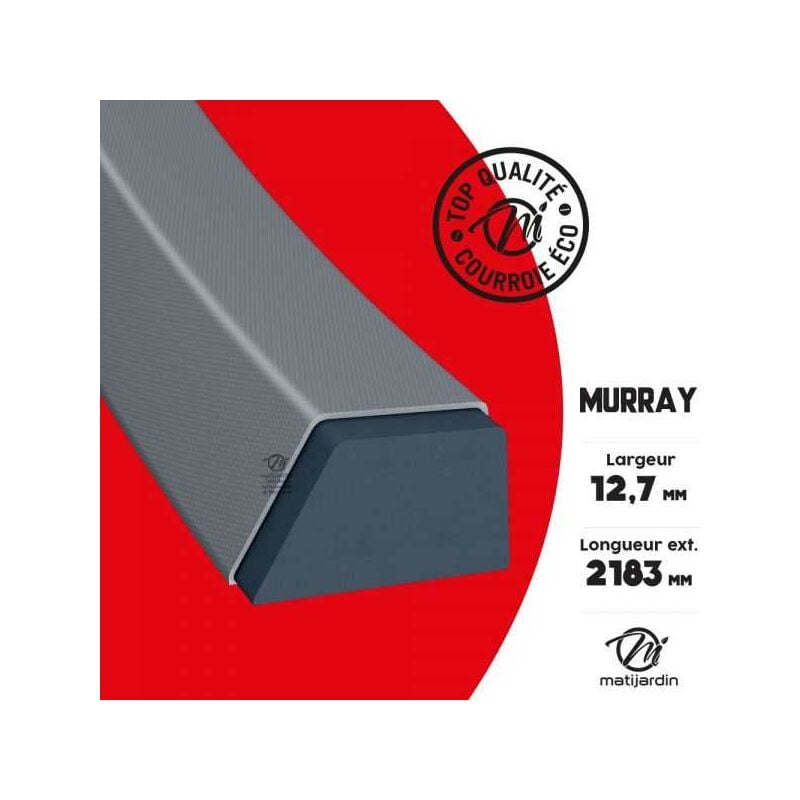 Matijardin - Courroie tondeuse prix éco pour Murray 37 x 62 - 12,7 mm x 2183 mm