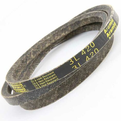 Courroie tondeuse Tiger Belts 3L420 kevlar trapézoïdale  9,5 x 1067 mm