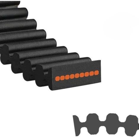 Courroie tracteur tondeuse double crantée Optibelt DS8M180025