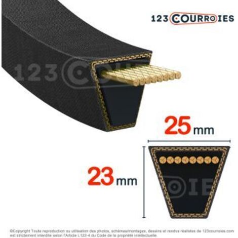 Courroie trapézoidale lisse Contitech Conti V 8V2120