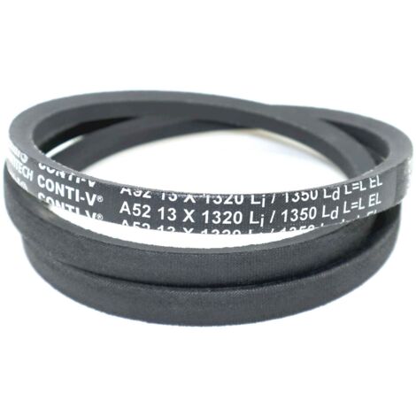Courroie trapézoidale lisse Contitech Conti V A52 13 x 1320 Li / 1350 Ld