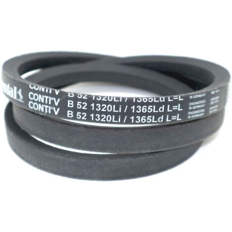 Courroie trapézoidale lisse Contitech Conti V B52 17 x 1320 Li / 1365 Ld