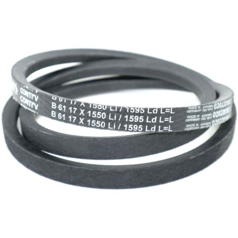 Courroie trapézoidale lisse Contitech Conti V B61 17 x 1550 Li / 1595 Ld