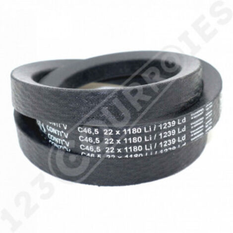 Courroie trapézoidale lisse Contitech Conti V C46.5 22 x 1180 Li / 1239 Ld