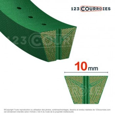Courroie trapézoïdale ouverte profil Z (10 mm) OPEN-Z