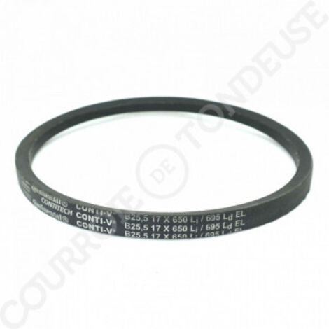 Courroie type trapézoïdale lisse B25-1/2