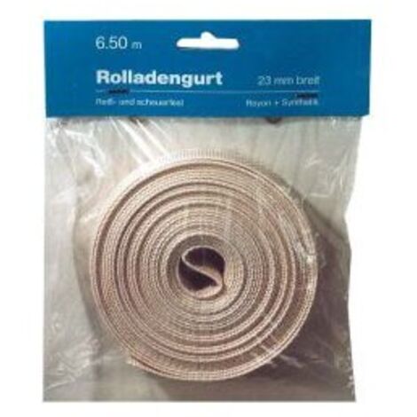 Courroie volet 14/15mmx6m SB,creme,320kg