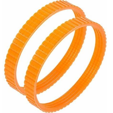 Courroies d'entraînement Lot 2 Orange 1900B Rabot électrique 9,6 mm x 238 mm Double Denture Transmission Silencieuse