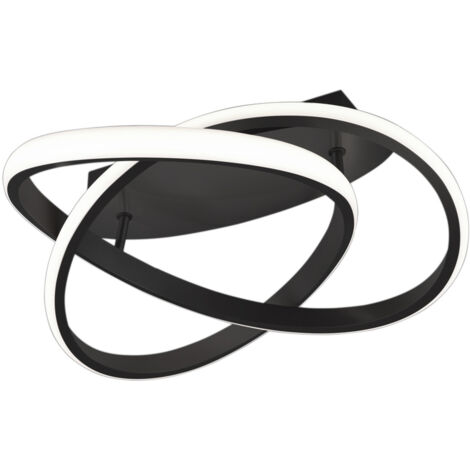 COURSE PLAFONIERA LED 18W · 1x 2400lm, 3000K SPIRALE ANTRACITE CON REGOLAZIONE INTENSITA' CON INTERRUTTORE D.45CM