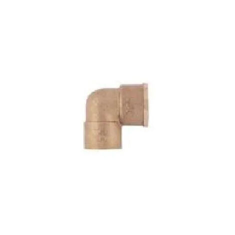 Manchon fer/cuivre coude 1Pièce F/Court - 90GCU