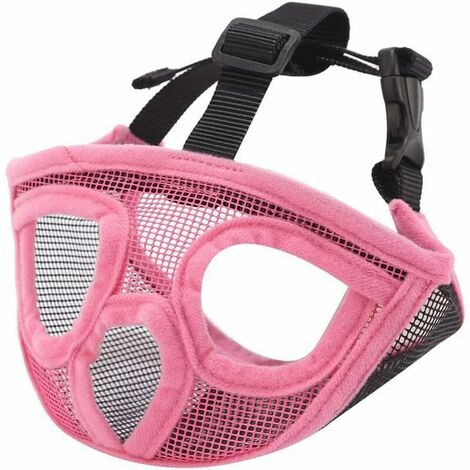 Court Museau Chien Muzzle- Réglable Respirant En Maille Muselière Bulldog Pour Piqûres D'Chewing Aboiements Chien Masque Accessorie D'Exercer Pour Chien