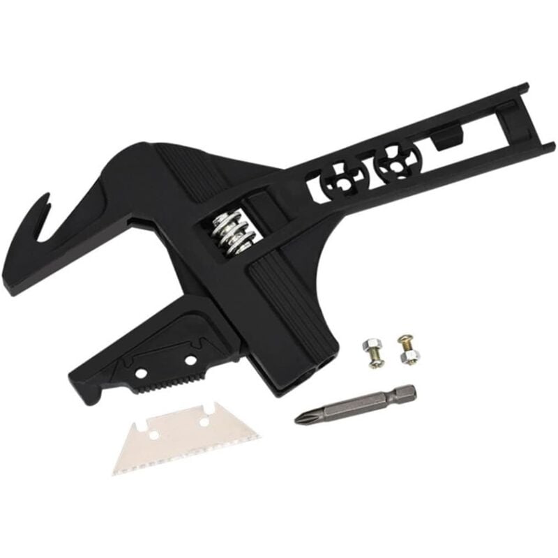 Alovez - Courte de tige courte, clé réglable de la clé de l'ouverture de la clé de robinet léger Réparation de robinets 9inch