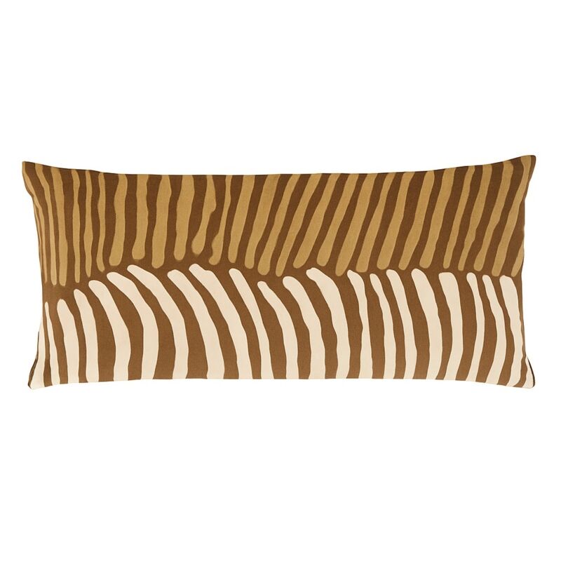 Coussin 35 x 75 cm en coton broderie zebre