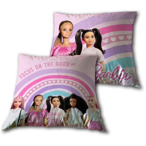 Coussin 40x40 cm Barbie rose