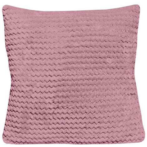 Coussin 45x45 cm COCOONING vieux rose, par Soleil d'Ocre