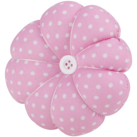 Coussin à Épingle Citrouille avec Bracelet pour Couture DIY - Rose