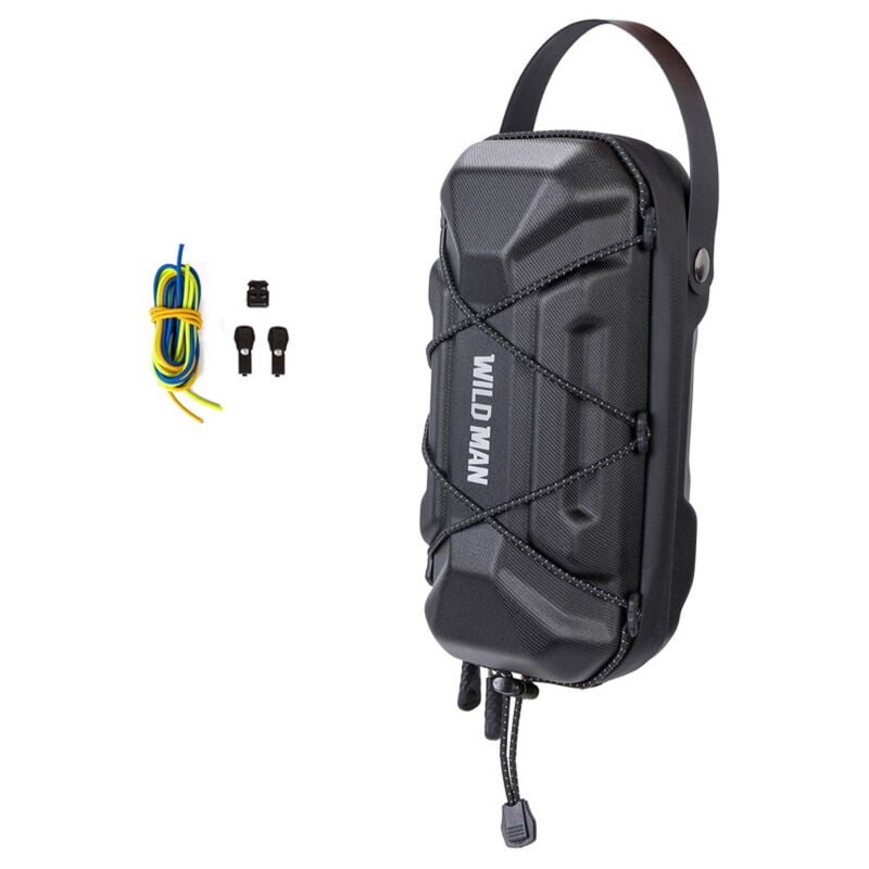 Sacoche de guidon de vélo à dégagement rapide et résistante à la pluie, sac de rangement étanche à coque rigide pour scooter